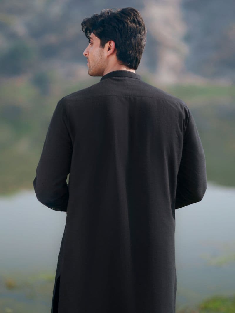 Black Cut & Sew Kameez Shalwar
