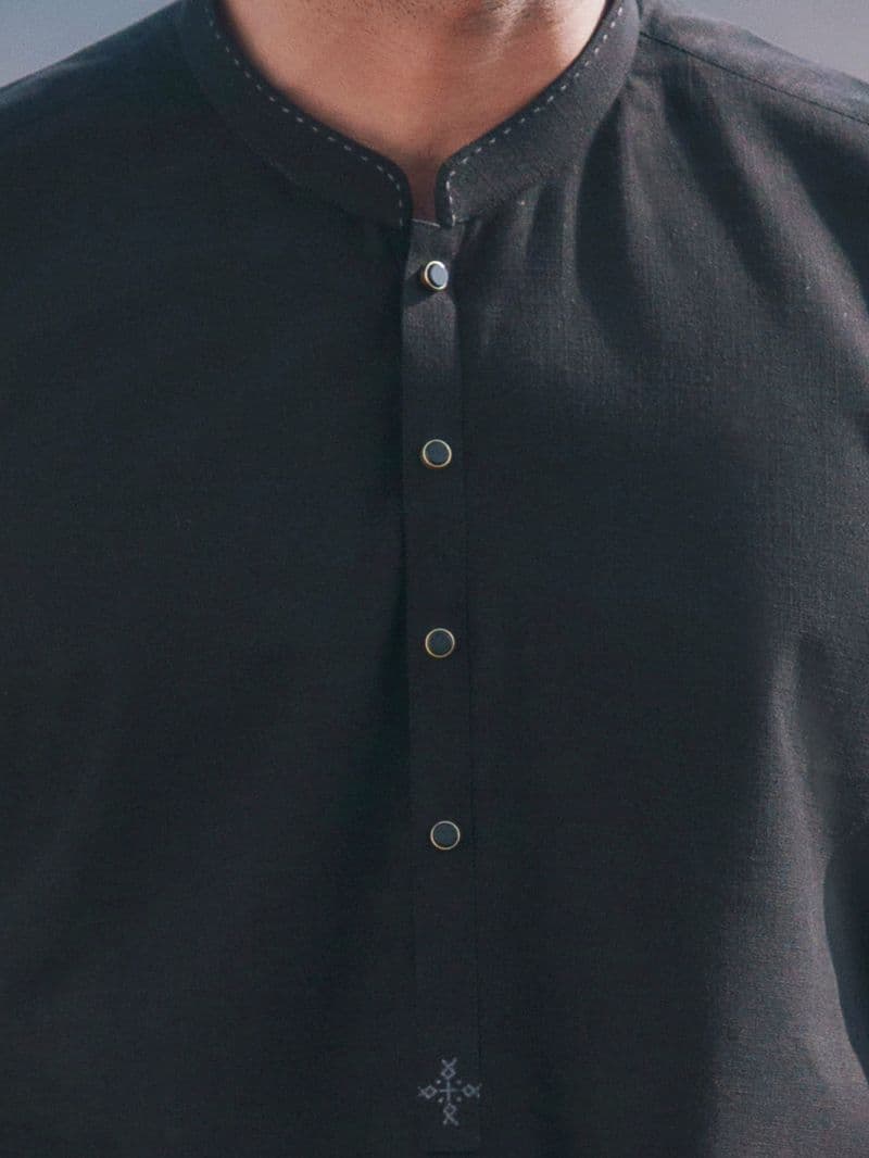 Black Cut & Sew Kameez Shalwar