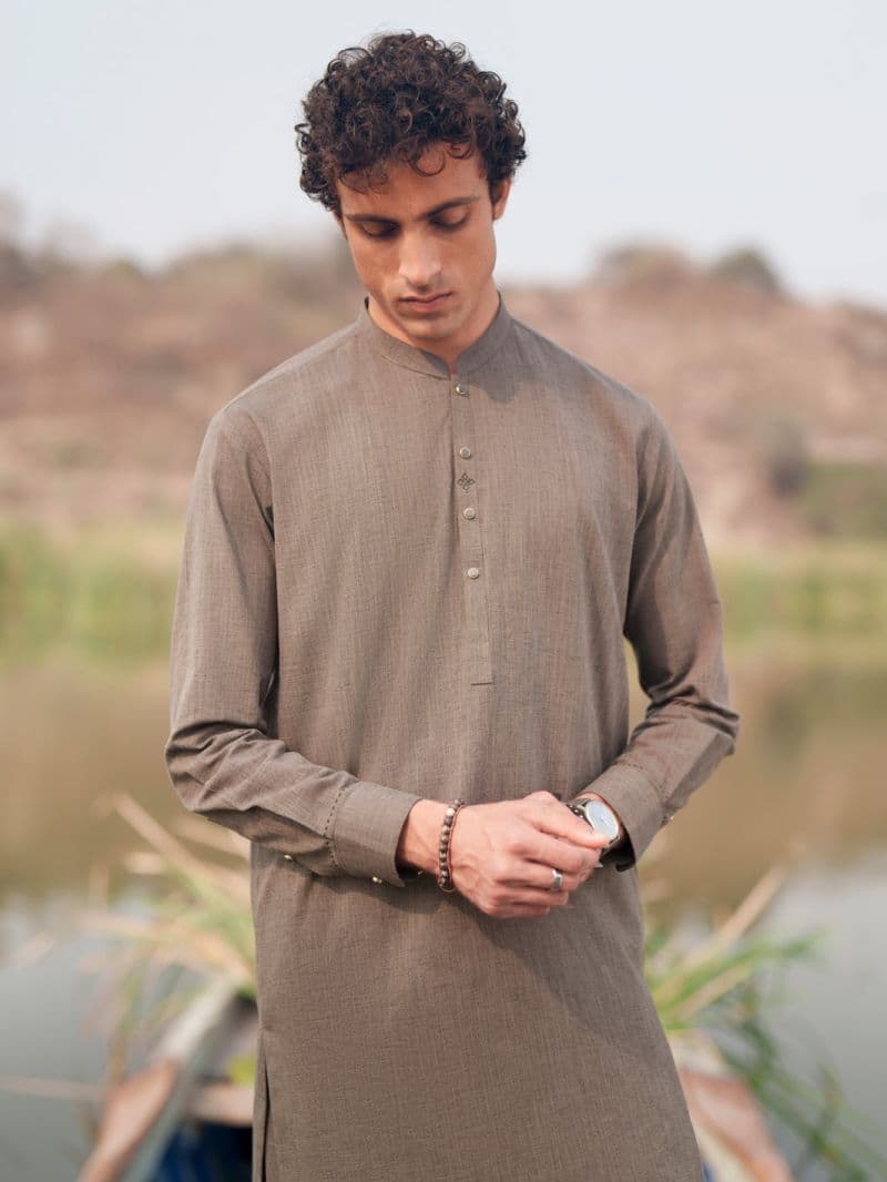 Green Cut & Sew Kameez Shalwar