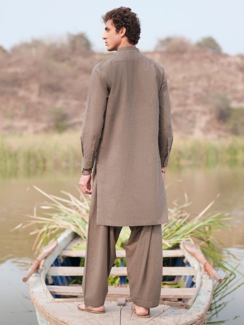 Green Cut & Sew Kameez Shalwar