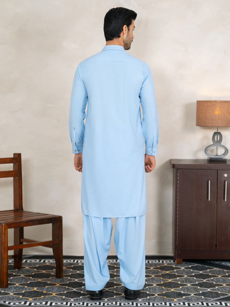 Light Blue Cuts & Sew Kameez Shalwar thumbnail