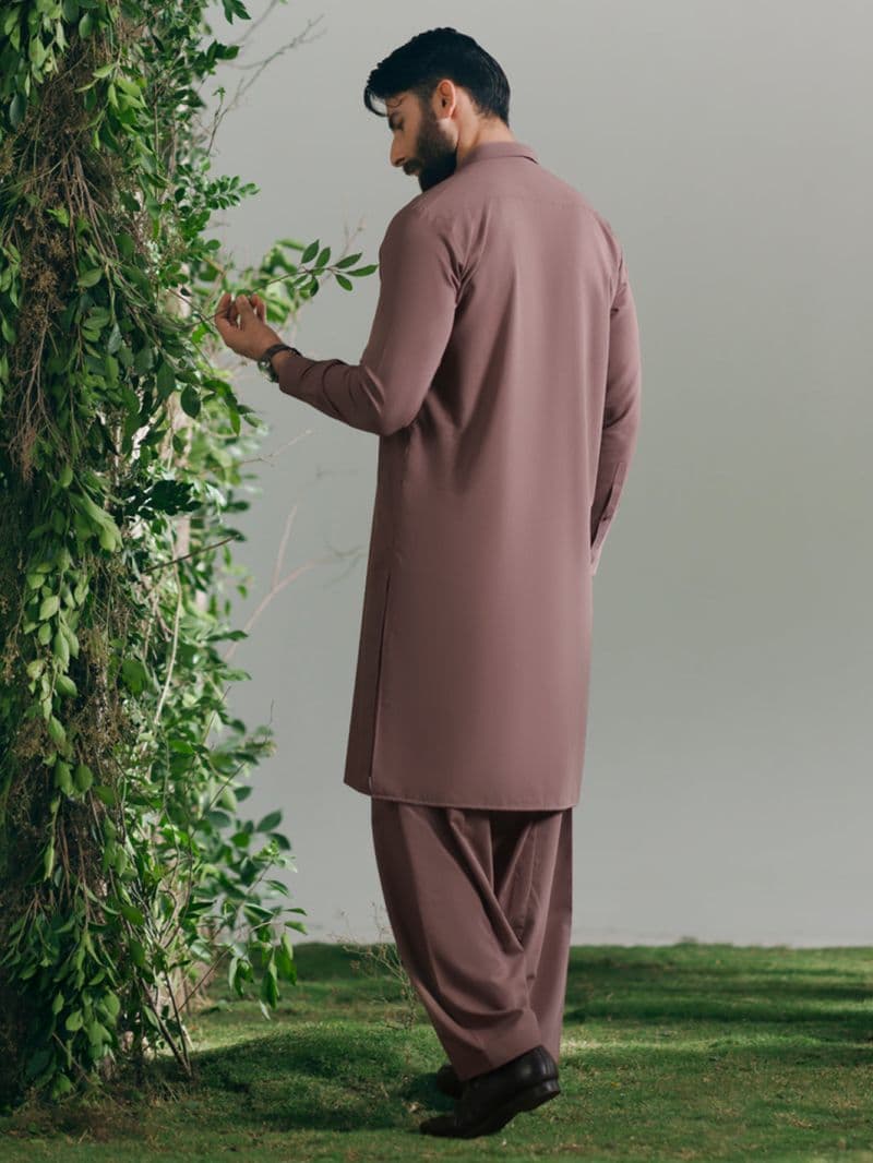 Tea Pink Cut & Sew Kameez Shalwar thumbnail