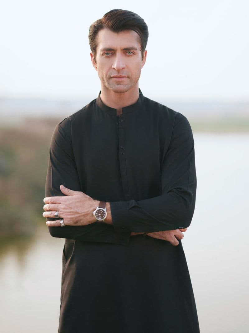 Black Cut & Sew Kameez Shalwar thumbnail