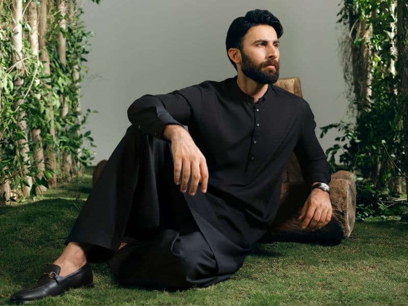 Black Cut & Sew Kameez Shalwar thumbnail
