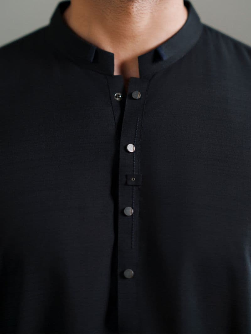 Black Cut & Sew Kameez Shalwar thumbnail