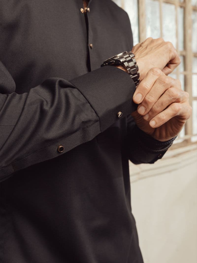 Black Plain Kameez Shalwar thumbnail