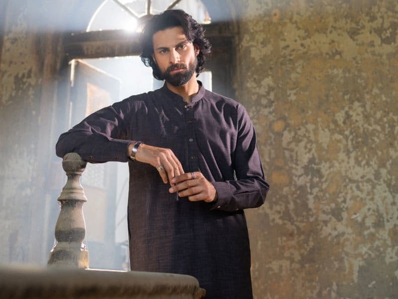 Dark Purple Cut & Sew Kameez Shalwar thumbnail
