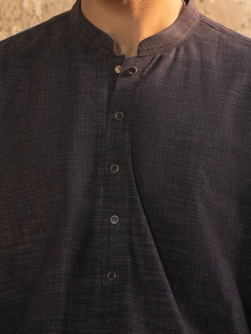 Dark Purple Cut & Sew Kameez Shalwar thumbnail