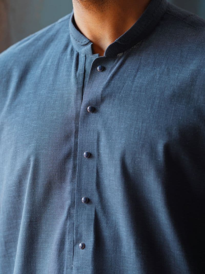 Dark Blue Cut & Sew Kameez Shalwar thumbnail