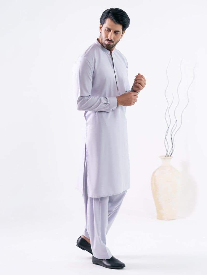 Lilac Cut & Sew Kameez Shalwar thumbnail
