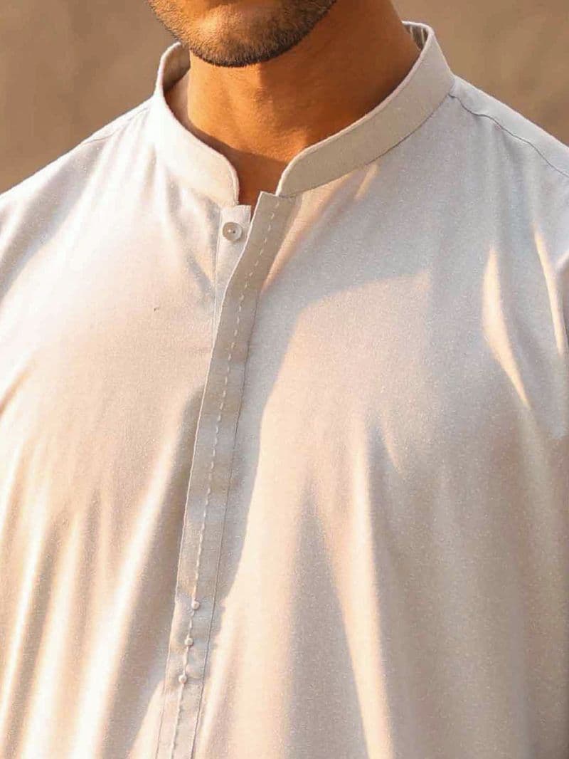 Light Blue Cut & Sew Kameez Shalwar thumbnail