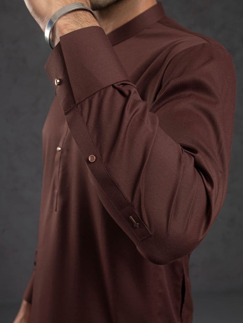 Maroon Plain Kameez Shalwar thumbnail