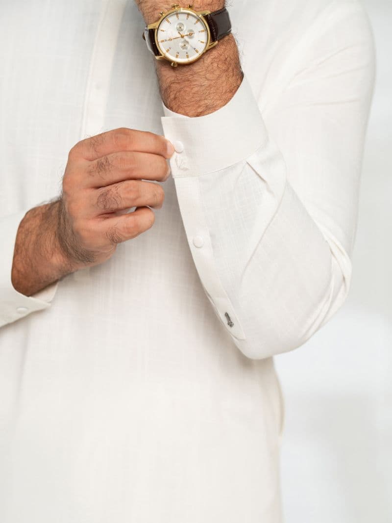 White Cut & Sew Kameez Shalwar thumbnail