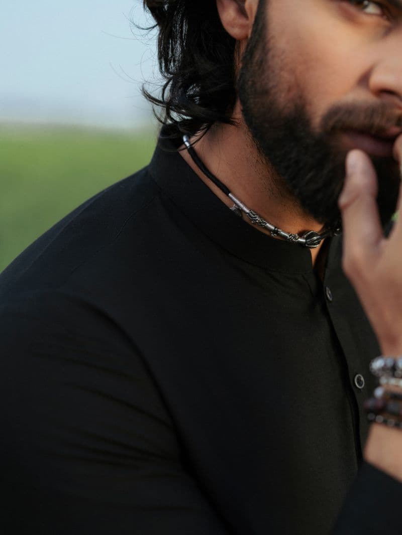 Black Blended Kameez Shalwar