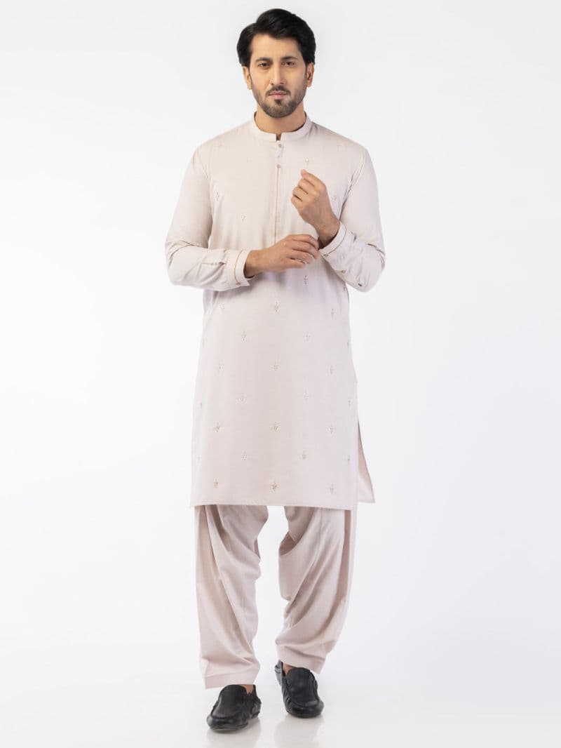 Tea Pink Blended Kameez Shalwar thumbnail