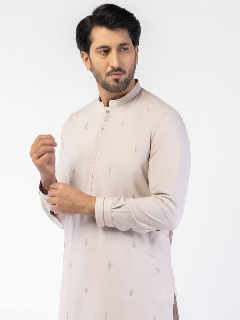 Tea Pink Blended Kameez Shalwar thumbnail