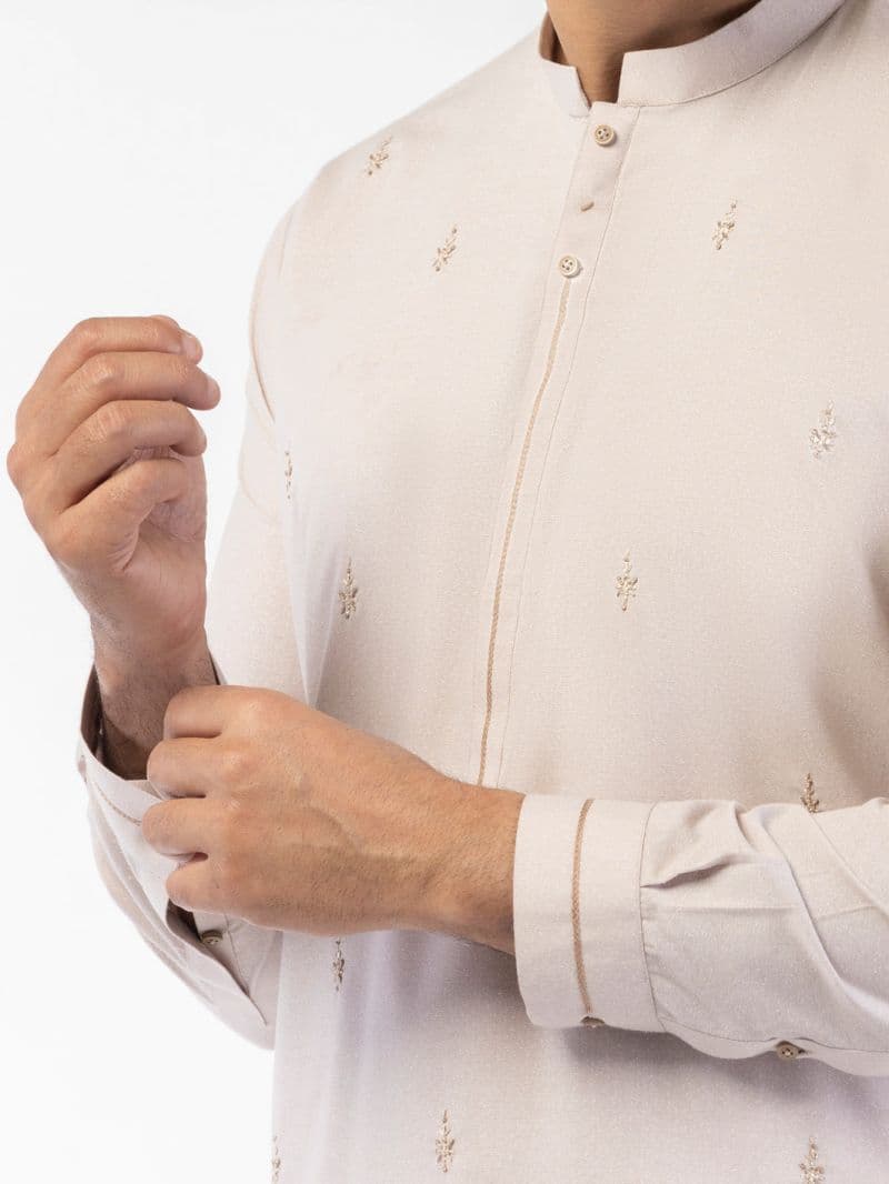 Tea Pink Blended Kameez Shalwar thumbnail