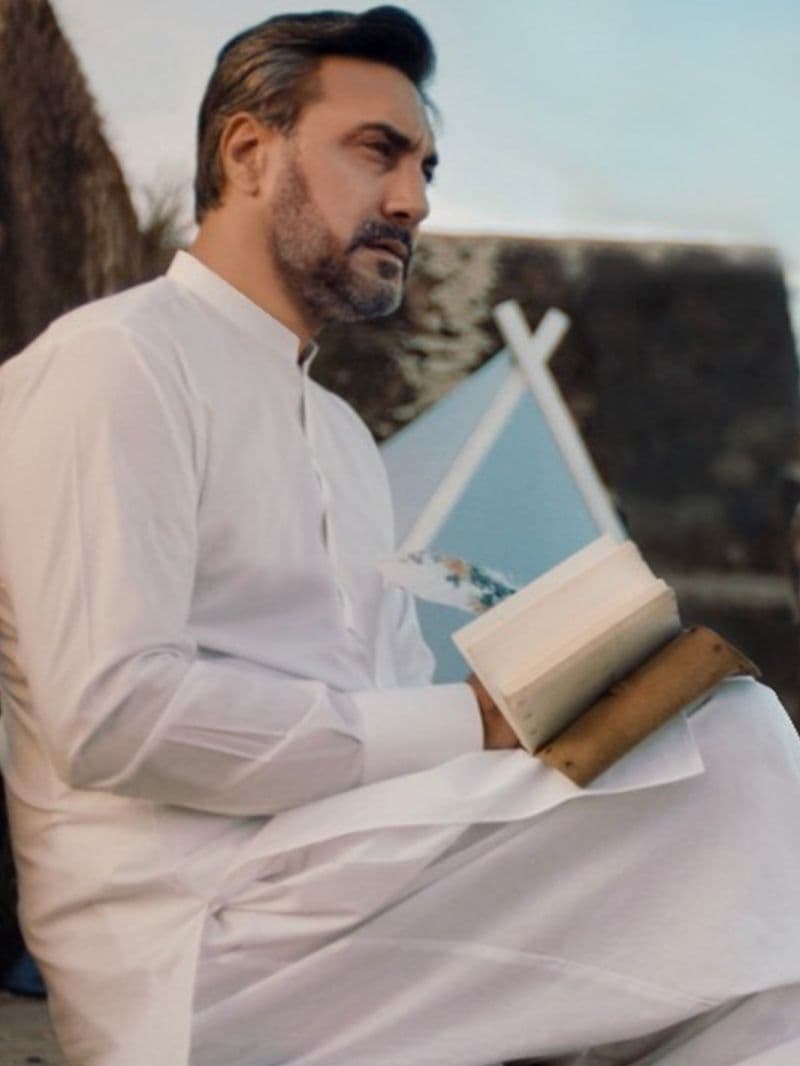 White Cotton Kameez Shalwar thumbnail