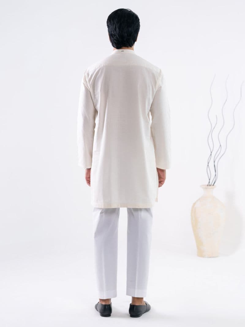 White Cotton Kurta