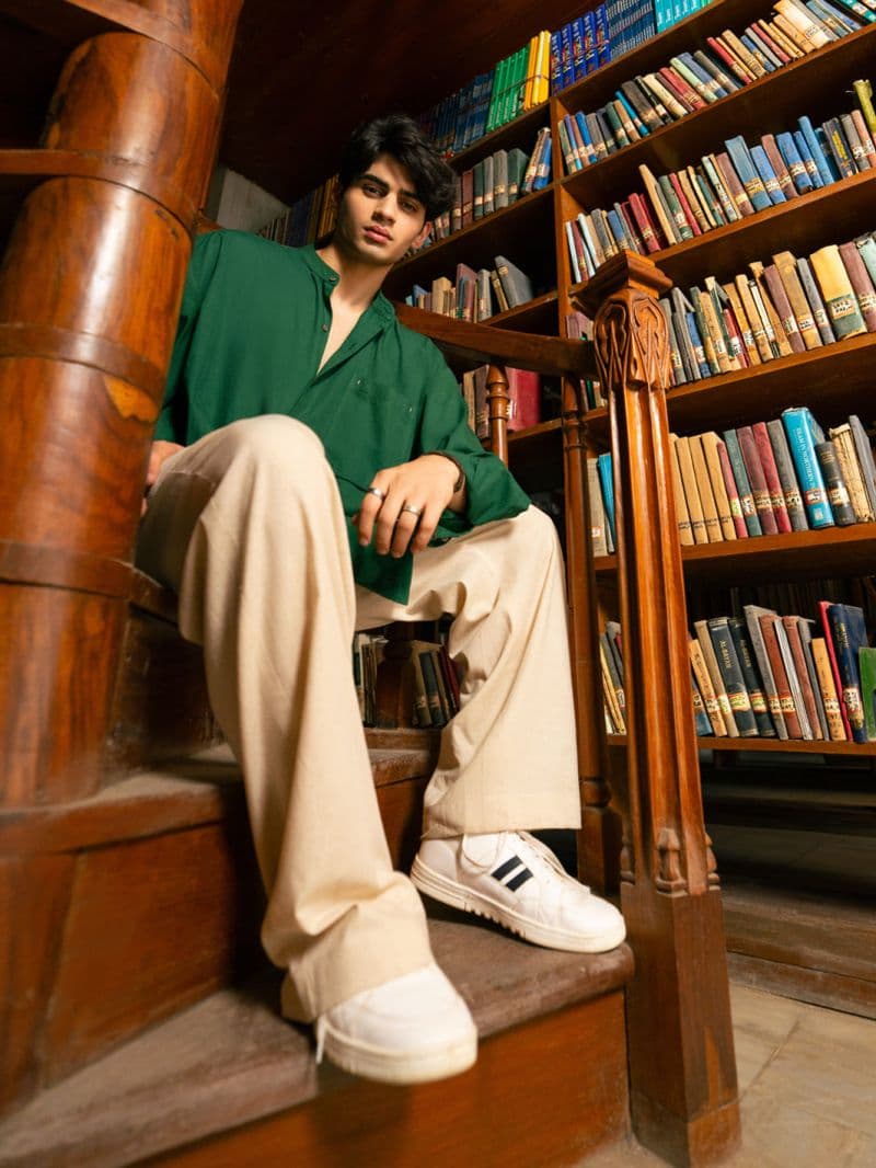 Green Cotton Cuts & Sew Kurta thumbnail