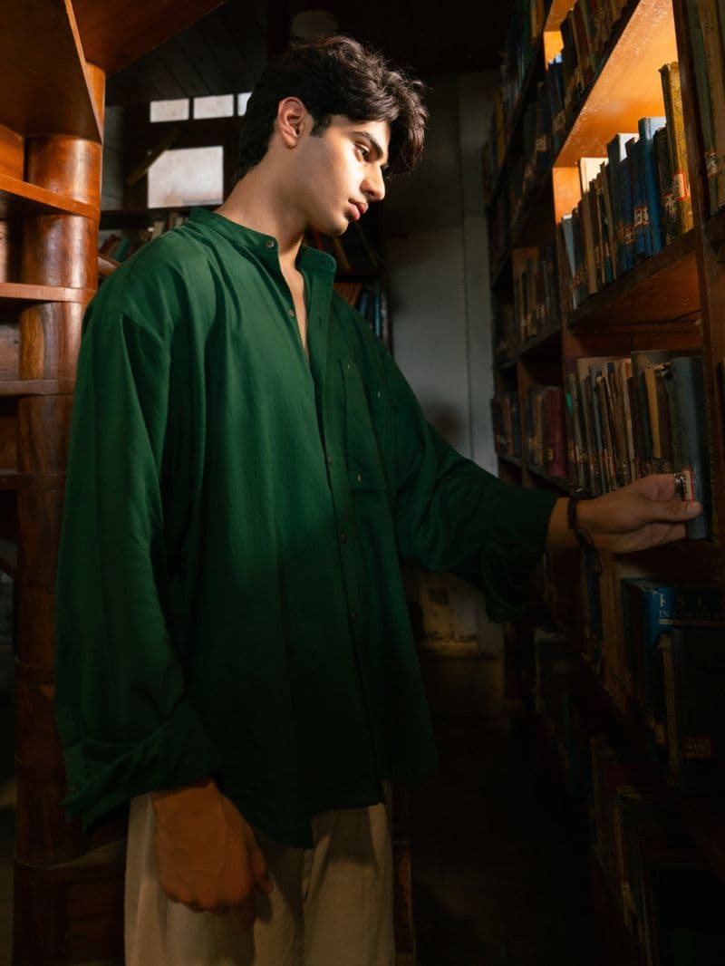 Green Cotton Cuts & Sew Kurta thumbnail