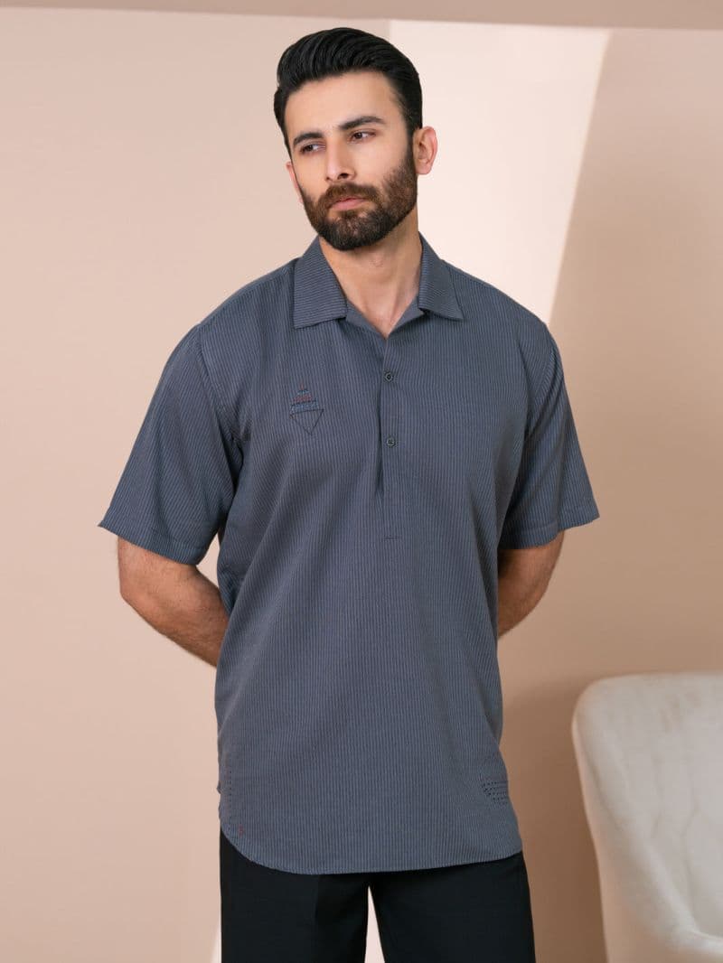 Grey Cut & Sew Kurta thumbnail