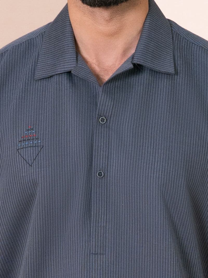 Grey Cut & Sew Kurta thumbnail