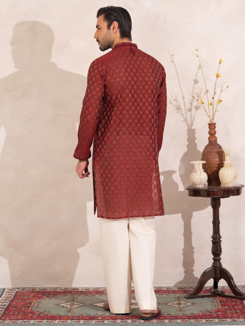 Maroon Formal Special Kurta thumbnail