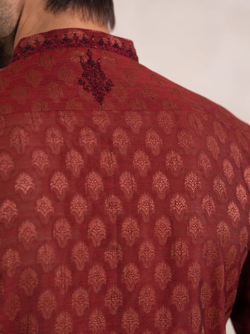 Maroon Formal Special Kurta thumbnail