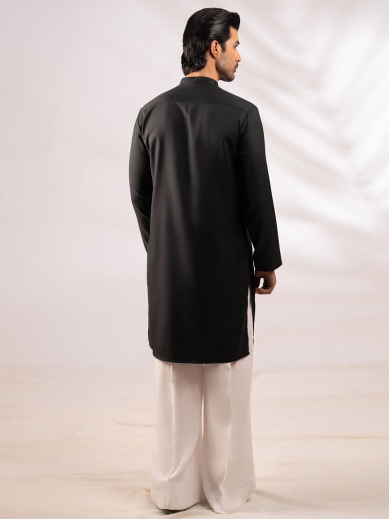 Black Plain Kurta thumbnail
