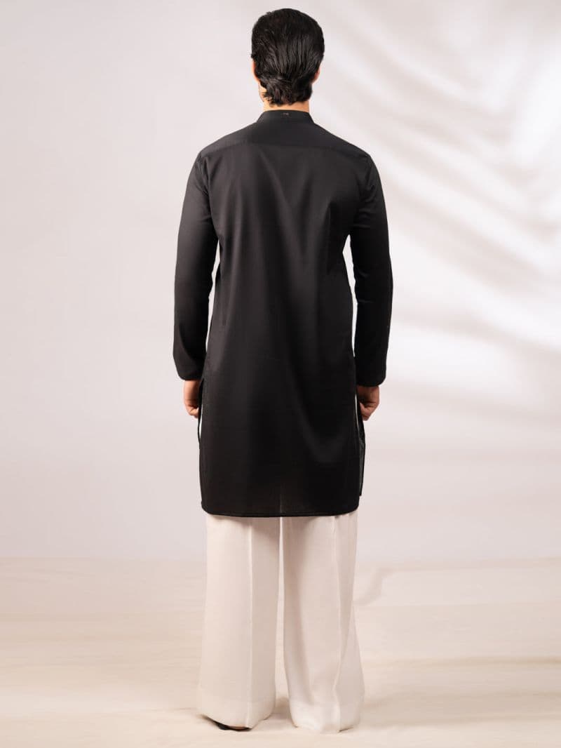 Black Plain Kurta thumbnail