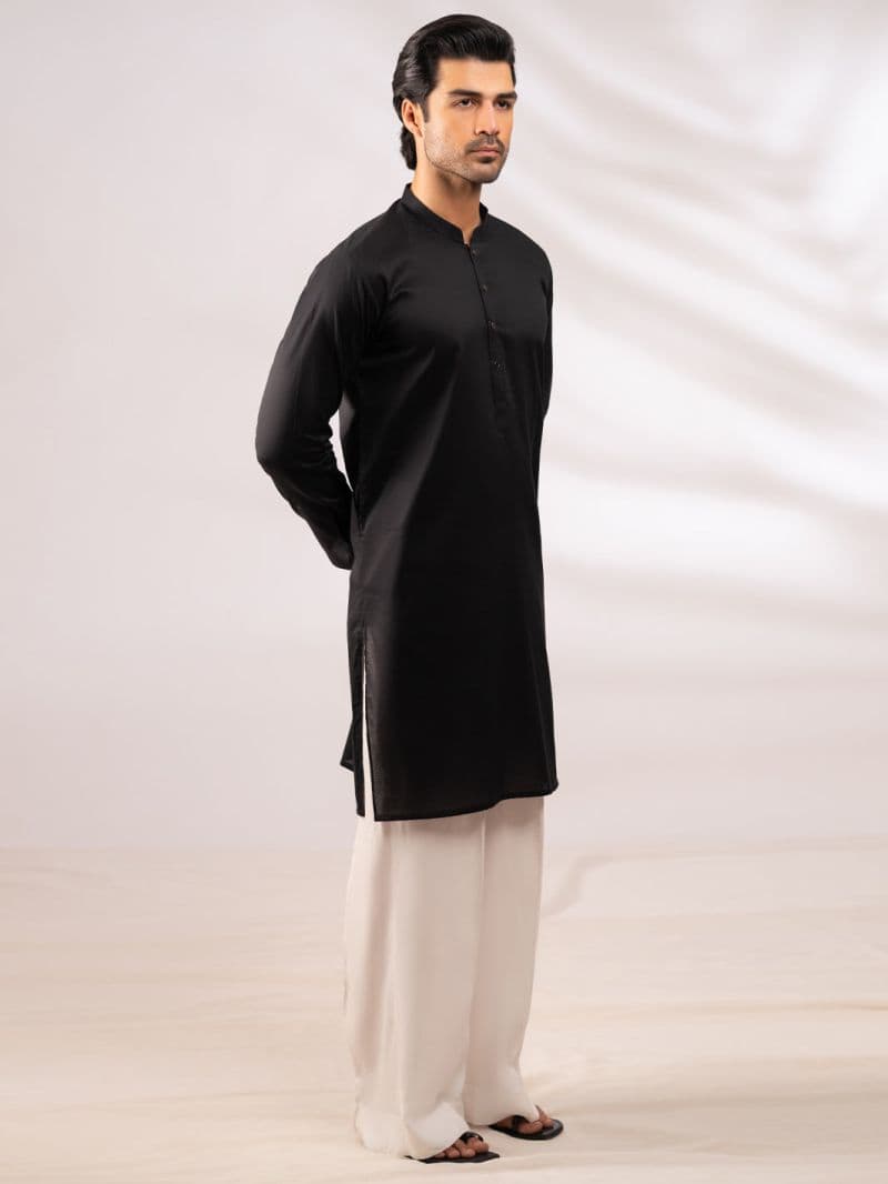 Black Plain Kurta thumbnail