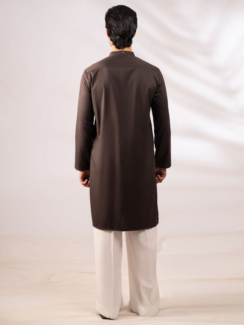 Brown Plain Kurta thumbnail