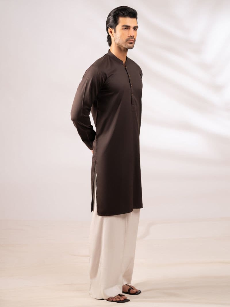 Brown Plain Kurta thumbnail