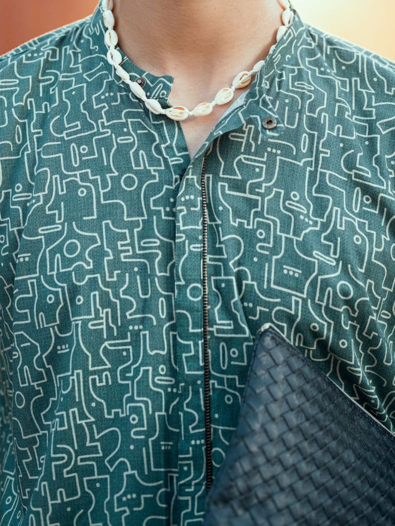 Green Cotton Plain Kurta thumbnail