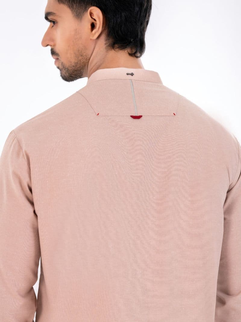 Beige Blended Kurta thumbnail
