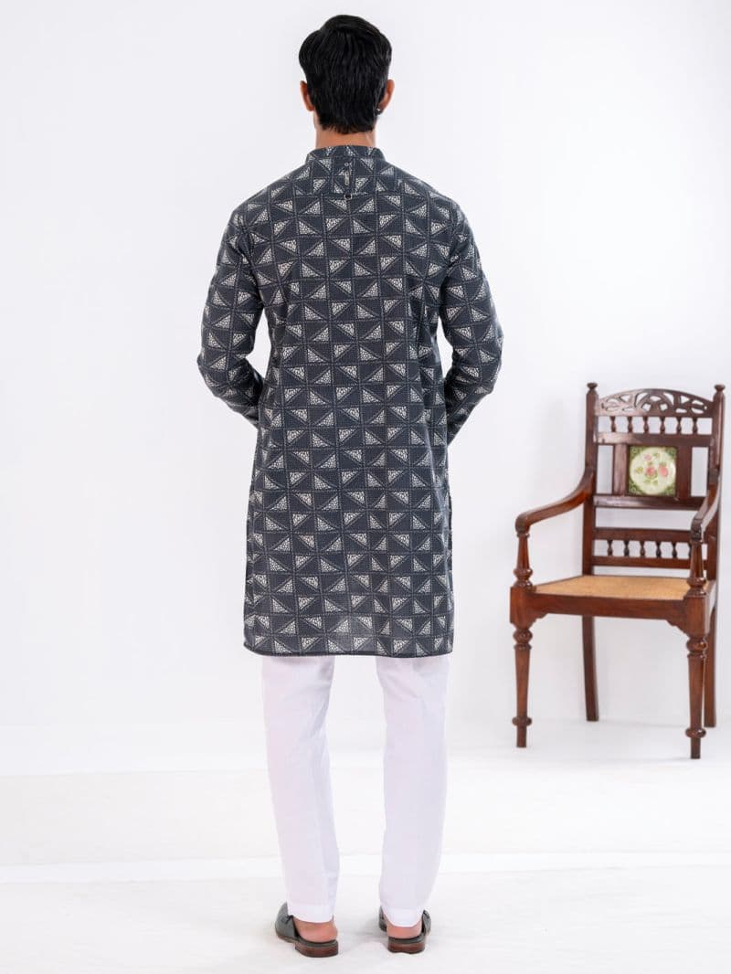 Black Cotton Kurta thumbnail