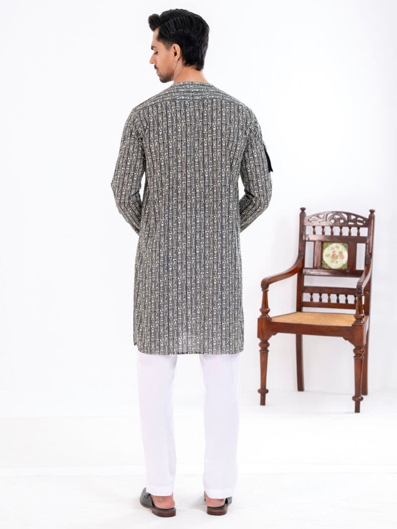 Black Cotton Kurta thumbnail
