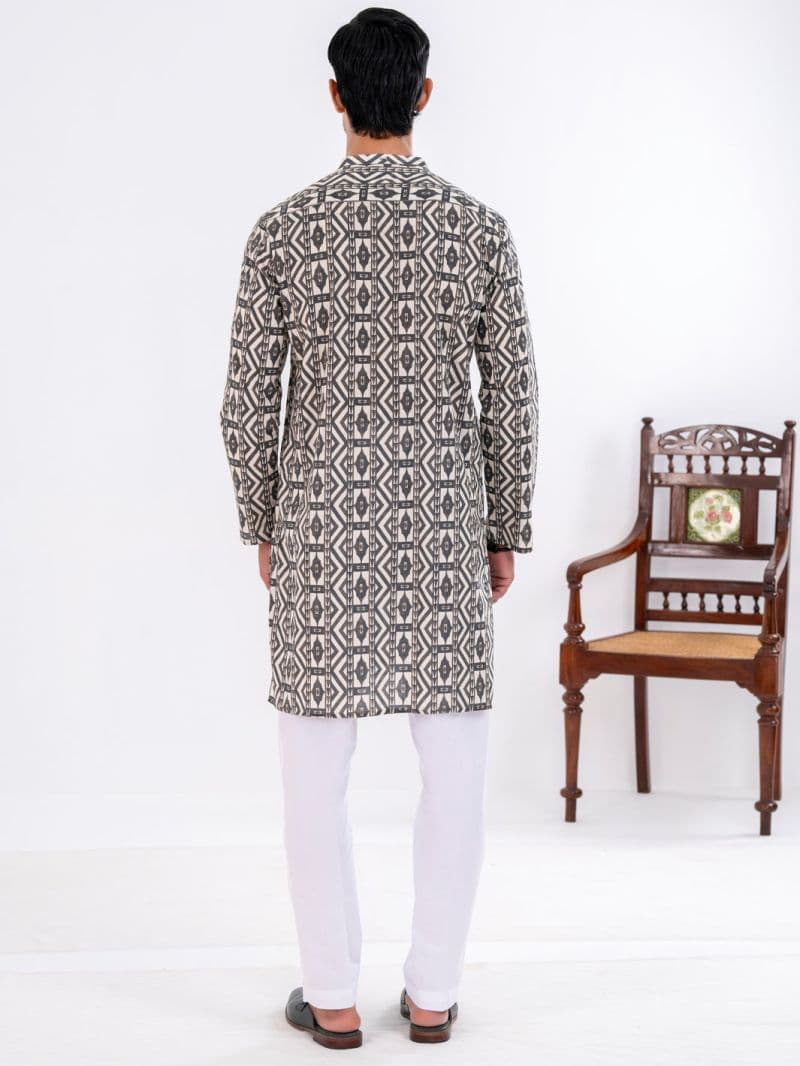 Black Cotton Kurta thumbnail