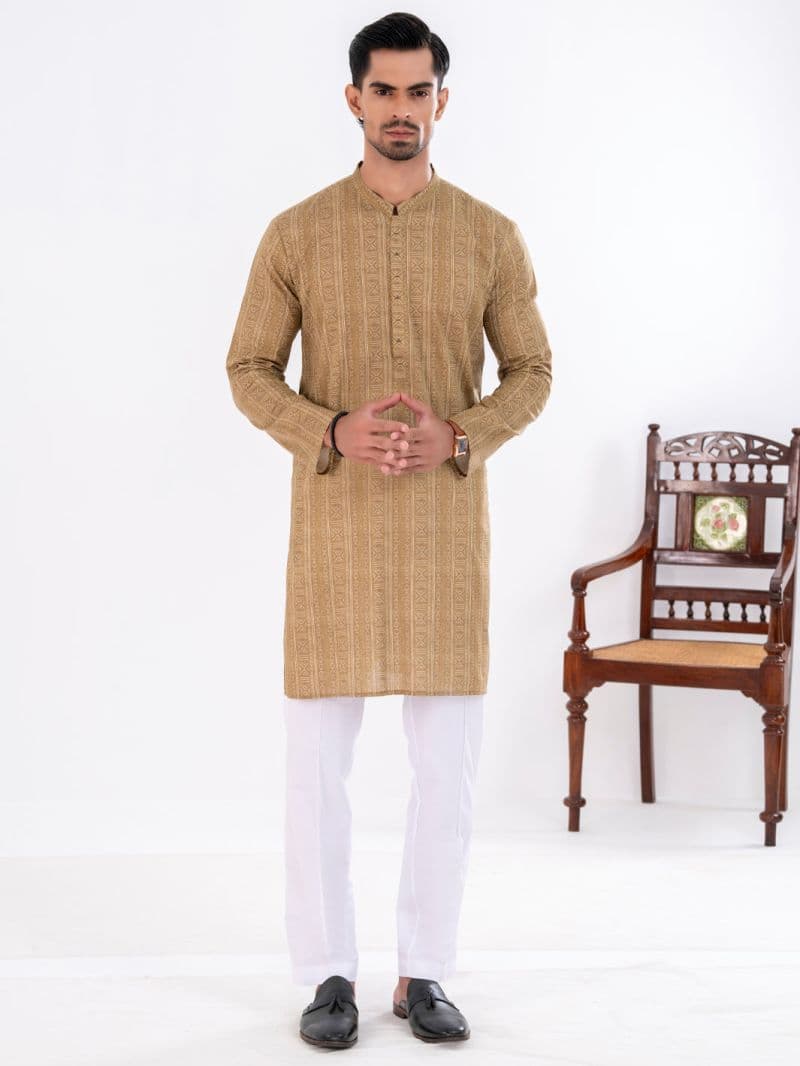 Light Green Cotton Kurta thumbnail