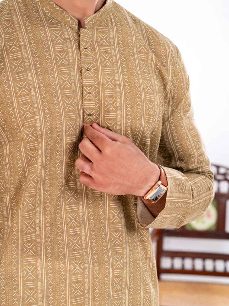 Light Green Cotton Kurta thumbnail
