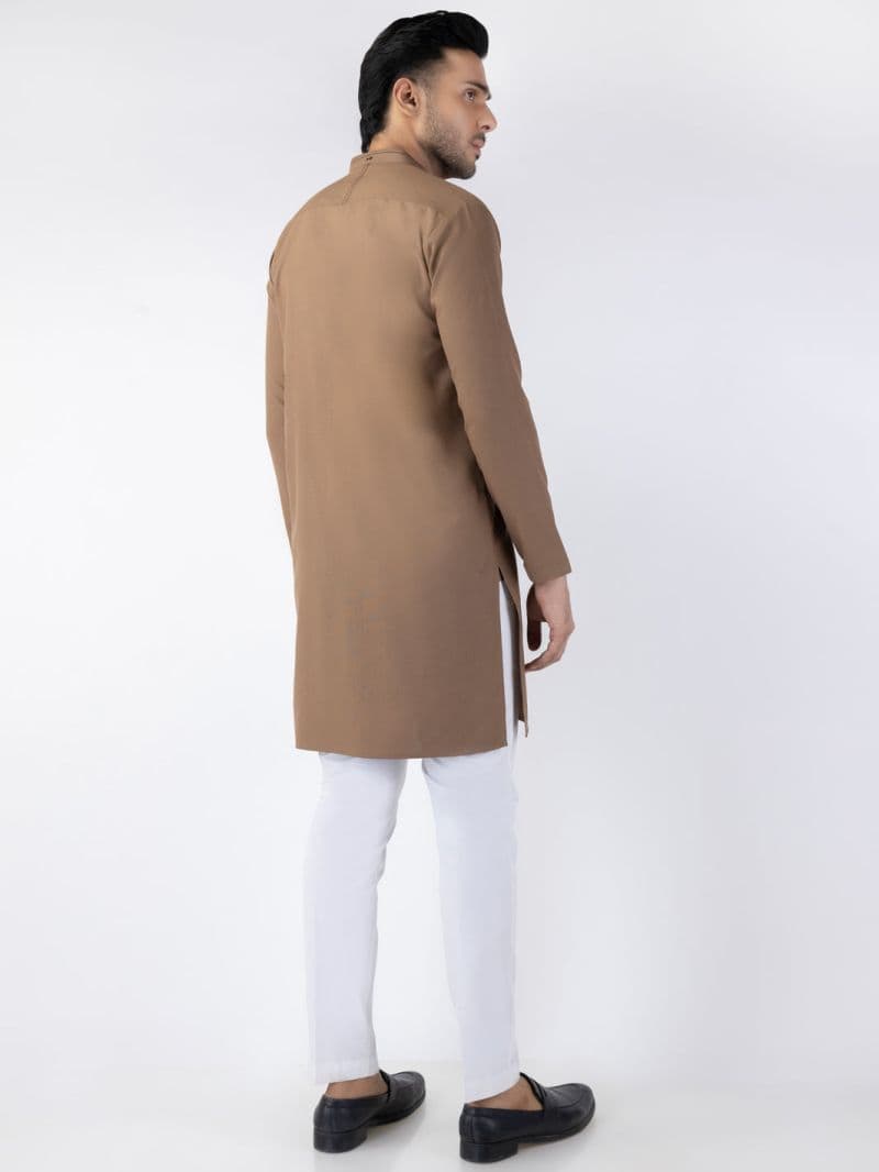 Brown Blended Kurta thumbnail