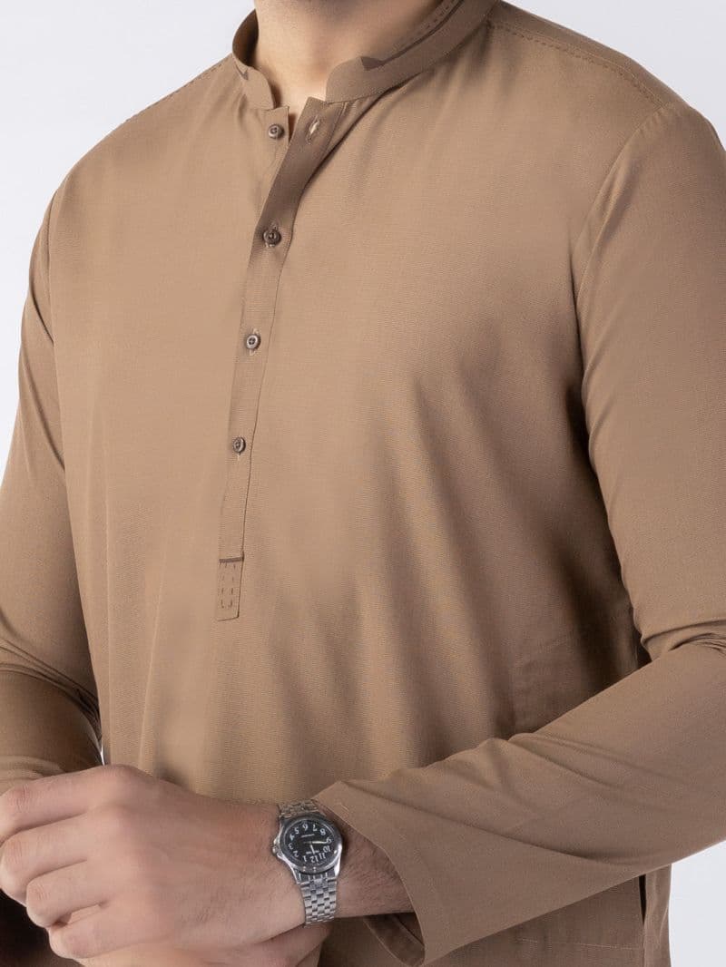 Brown Blended Kurta thumbnail