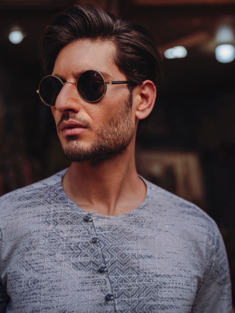 Grey Cotton Kurta