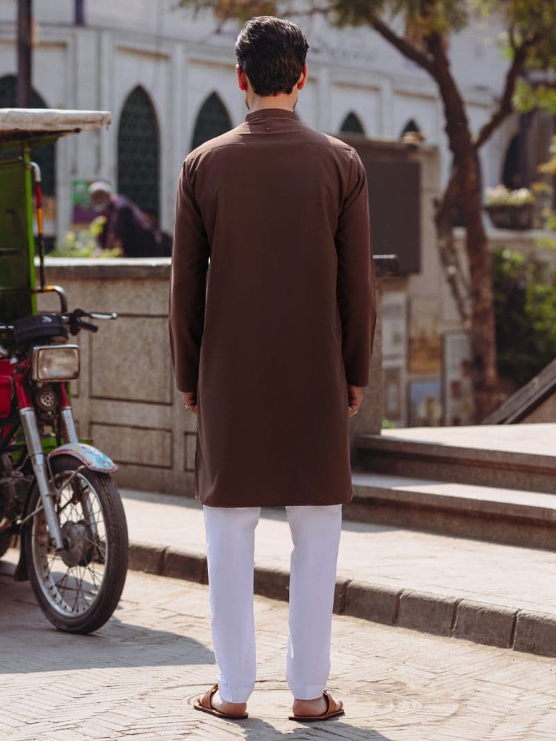 Brown Blended Kurta thumbnail
