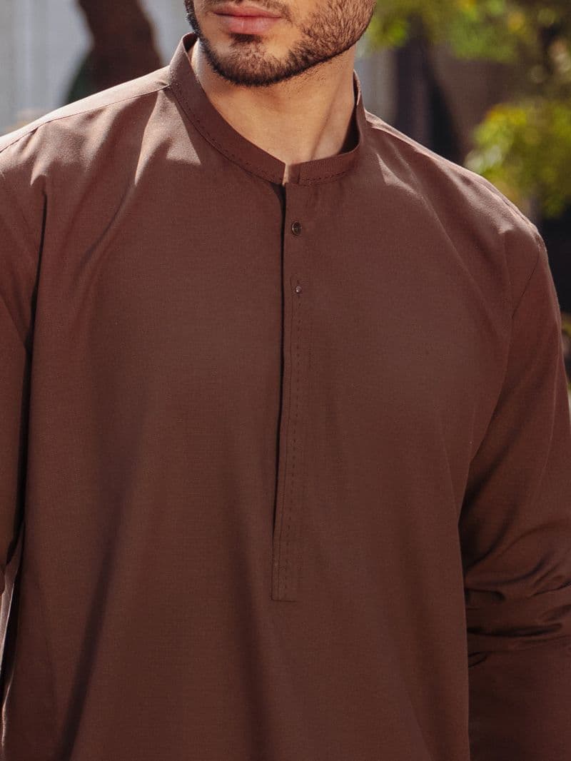 Brown Blended Kurta thumbnail