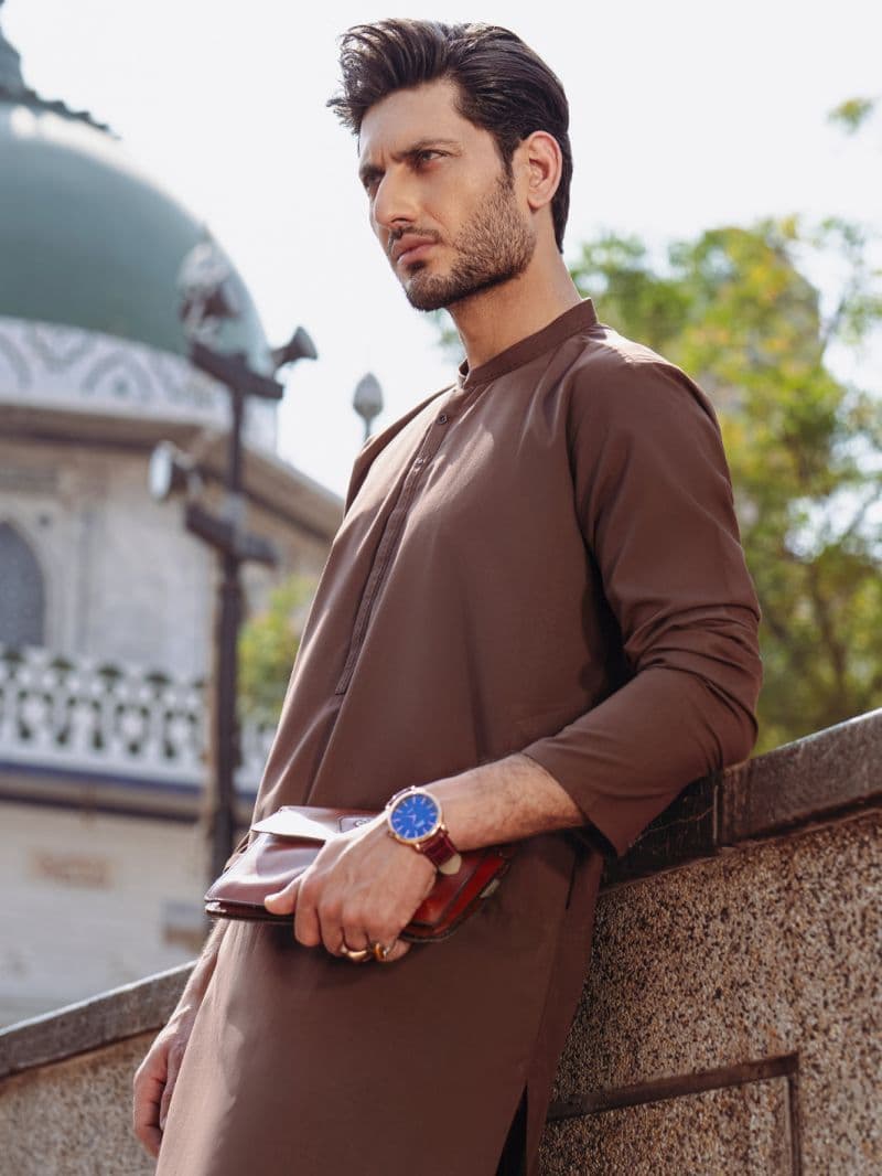 Brown Blended Kurta thumbnail
