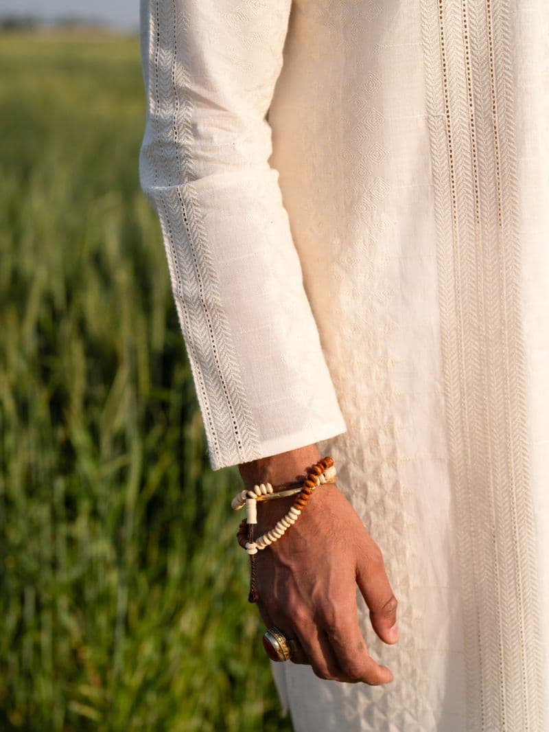 Cream Cotton Kurta thumbnail