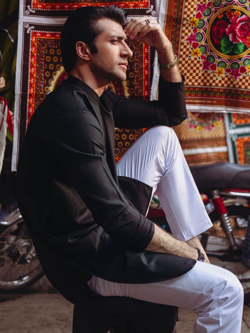 Black Blended Kurta thumbnail