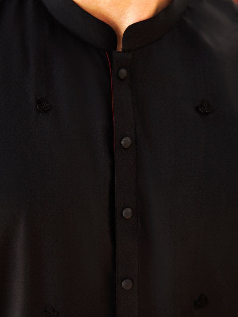 Black Blended Kurta thumbnail